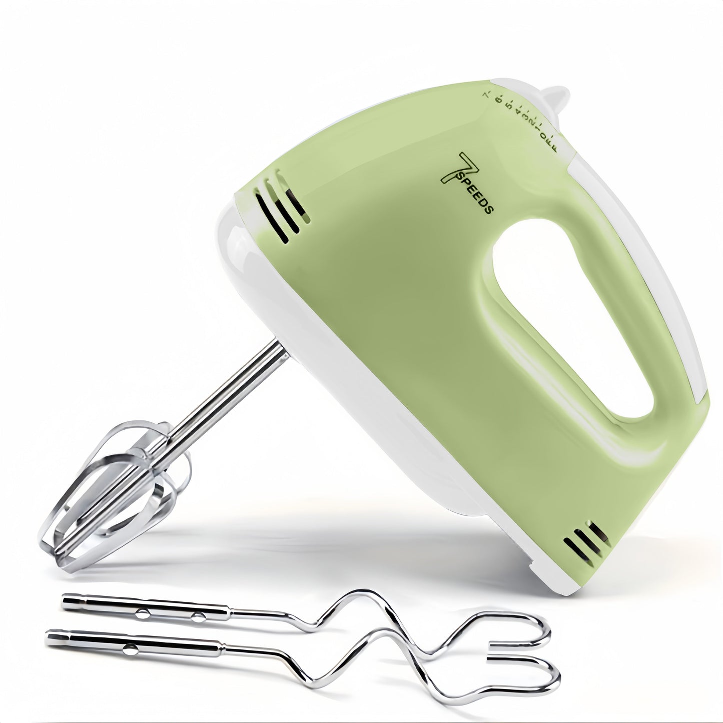 7-Speed Handheld Electric Mixer Set - Versatile Whisk & Egg Beater, Metal Kitchen Appliance with Bowl Attachment, Plug-In Powered - PANCERKA