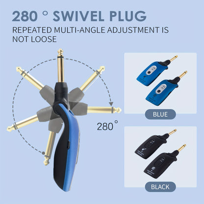 2.4GHz simsiz qabul qiluvchi elektr gitarlari uchun.