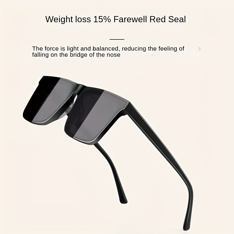 Stylish Men's Fashion Glasses for 2023 - Sturdy PC Frame & Lens, Ideal Gift