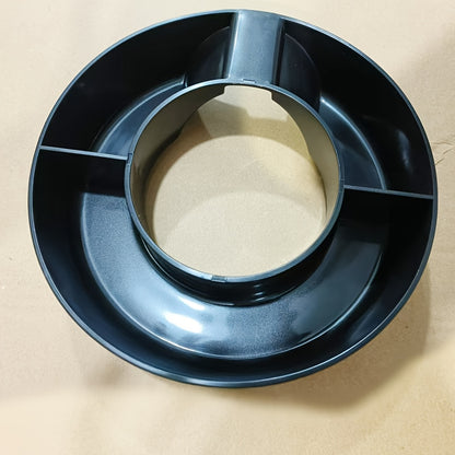 Plastic snack tray cup accessory with 3 dividers, easy to assemble, suitable for flat-mouth cups.