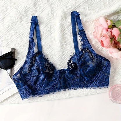 Women's Floral Lace Underwire Bra