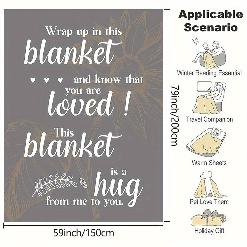 Inspirational Cuddle Blanket for a Speedy Recovery - Luxuriously Soft and Cozy Flannel Throw for Bed, Sofa, Office, or Camping | Ideal Motivational Gift for Him or Her