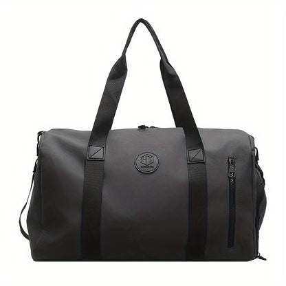 Men's Microfiber Leather Tote Bag, perfect for daily commuting with its large capacity.