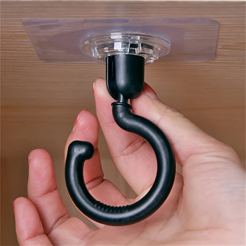 360° Rotatable Ceiling Wall Hook for Dome Bed Canopy, Mosquito Netting, and More - Easy Self-Adhesive Installation, Convenient Bathroom Accessory