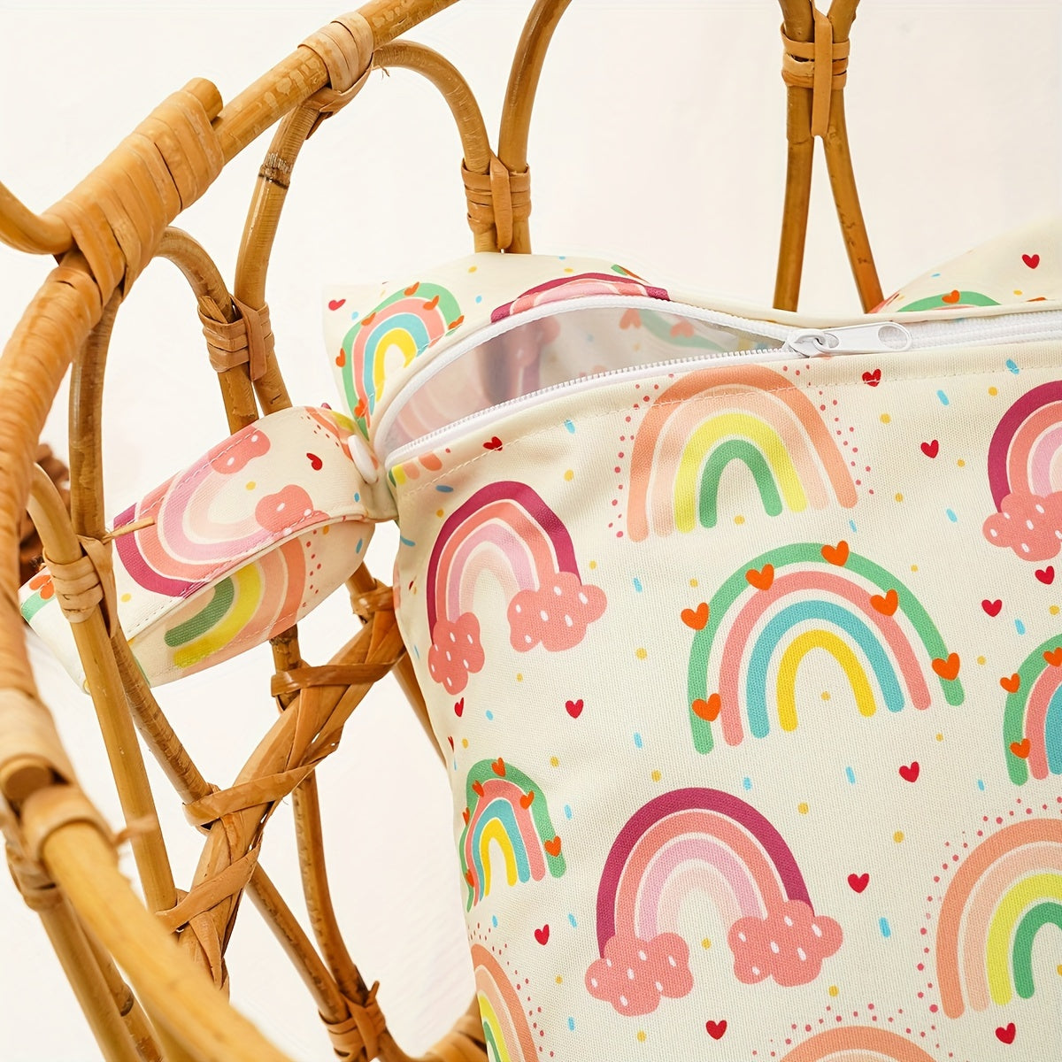 Two waterproof diaper bags with wet/dry separation, made from durable polyester and perfect for storing essentials