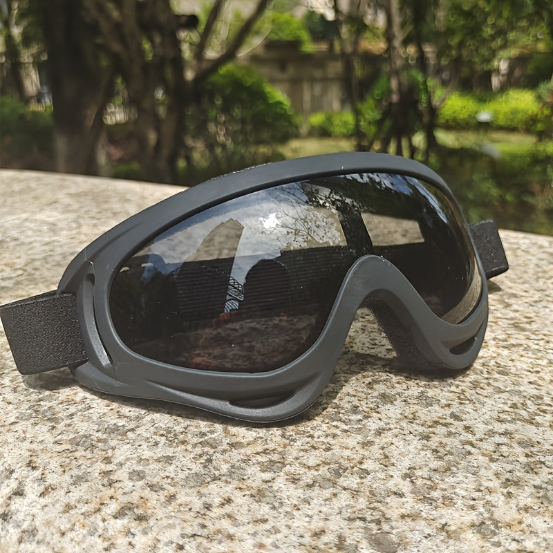 TPU Anti-Fog Windproof Goggles for Motorcycling, Cycling & Outdoor Activities, with Large Lens for Splash & Fog Protection.