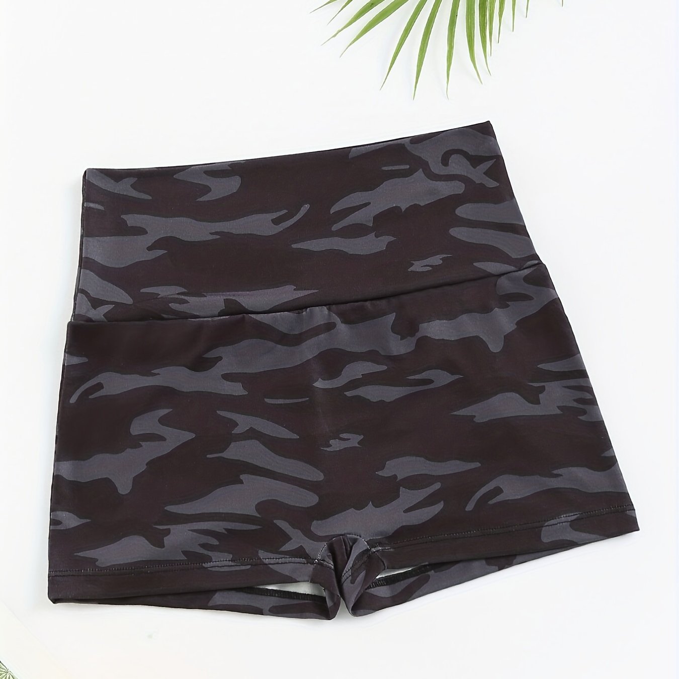 Women's loungewear and sleepwear with camouflage print lounge bottoms and a comfy elastic waistband shorts.