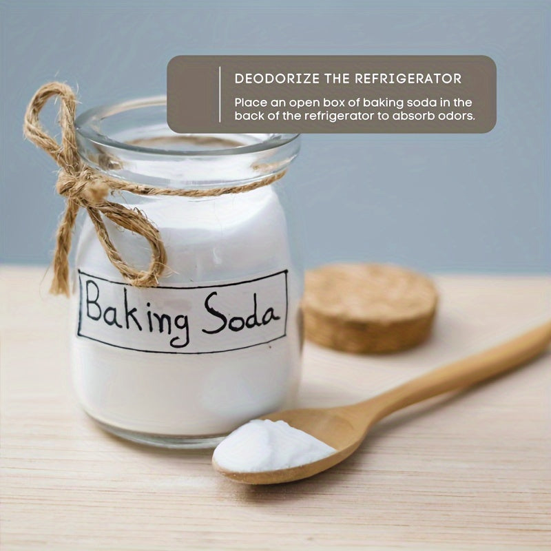 Household Baking Soda weighing 17.6oz (500g) can be utilized for cleaning clothes, washing fruits and vegetables, as well as removing grease from dishes and kitchen surfaces.