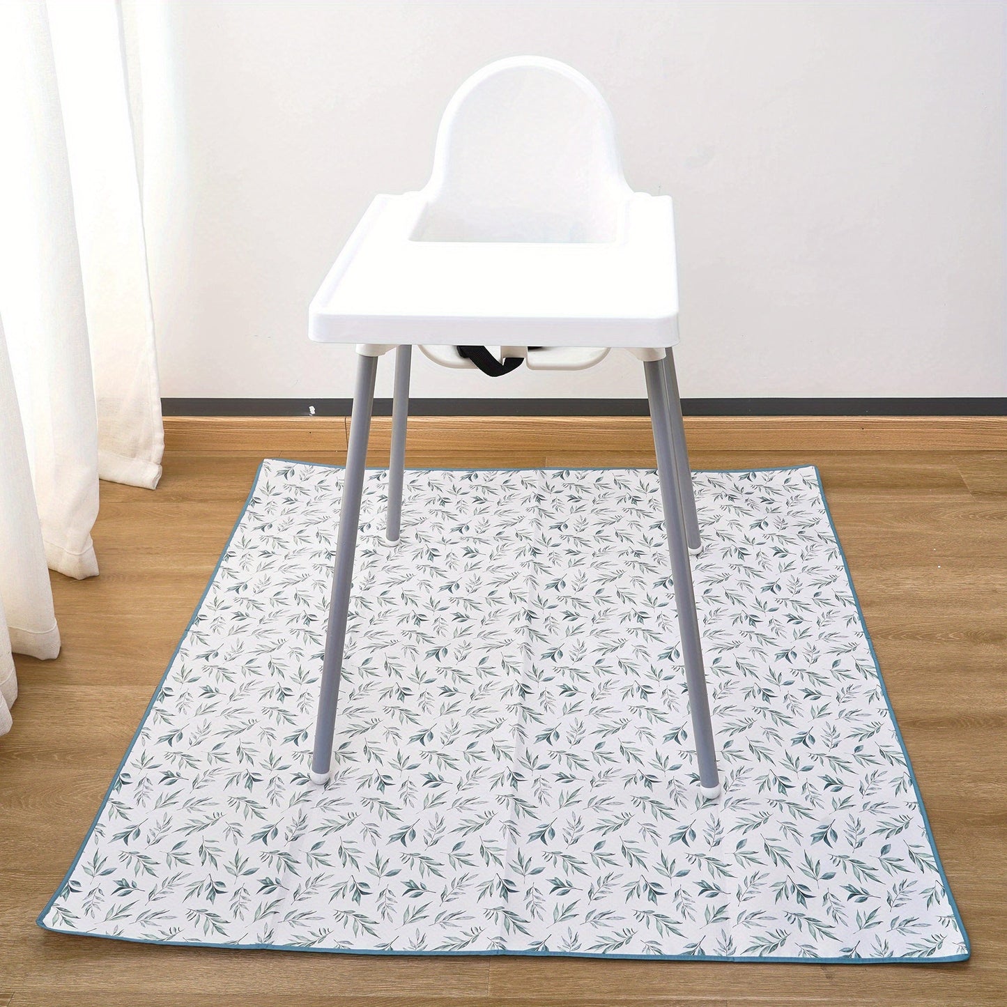 Spill-proof Floor Mat for High Chairs and Arts/Crafts, Waterproof and Anti-Slip with Easy Clean-Up, Versatile for Picnics, Tables, and Baby Playtime