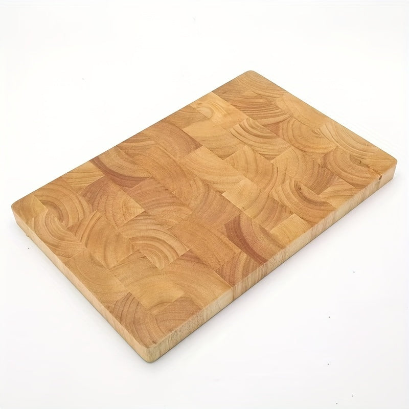 Rubberwood Cutting Board - 1pc Thickened and Food-Safe, Ideal for Chopping Fruits, Meat, and Vegetables in Home and Restaurant Kitchen