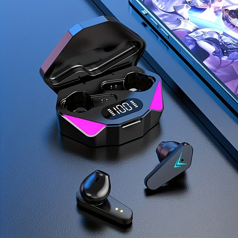 Wireless Hi-Fi Stereo Earbuds with Touch Control and Charging Case.