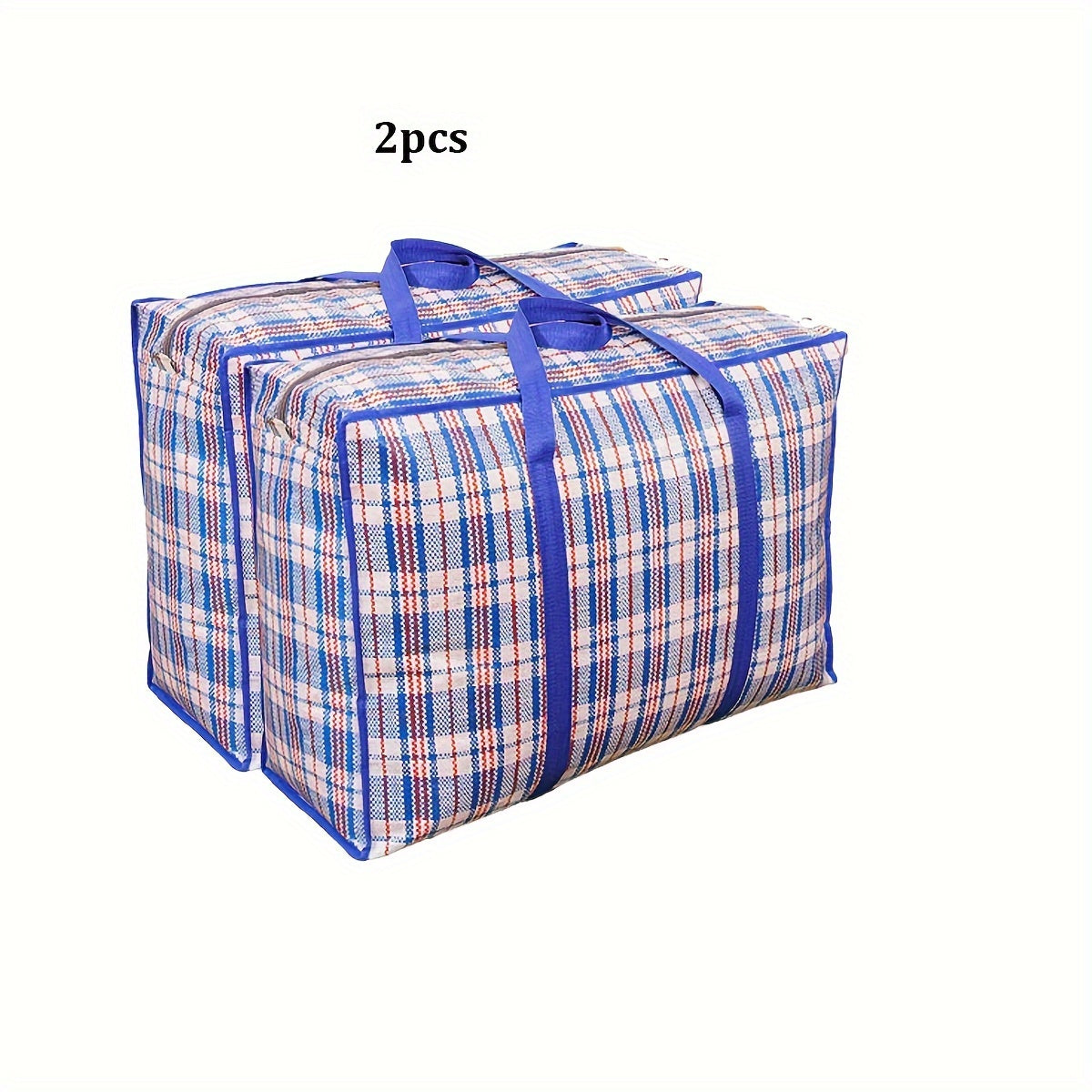 Foldable Storage Bags with Handles - Available in Sets of 1/2/3/4, Perfect for Organizing Quilts & Clothes during Seasonal Changes, Travel, and Moving