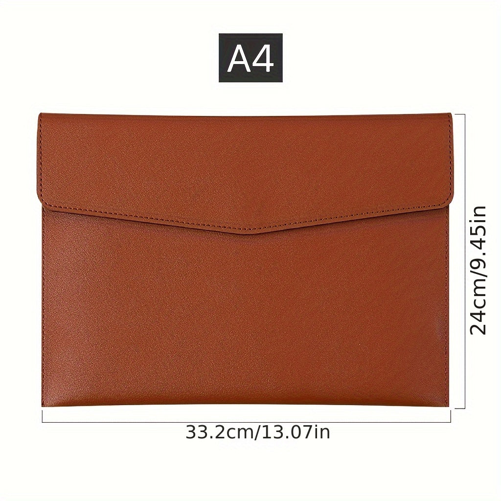 A4 paper file bag for business office storage, waterproof and portable for school or documents.