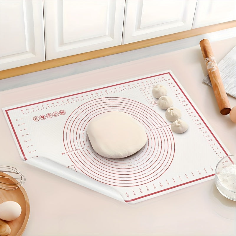 Multi-functional Baking Mat for Pastries and Dough - Made from Food-Safe EVA, Ideal for Pizza, Cakes, and BBQs - Comes in 2 Convenient Sizes (60.2x40.89cm & 70.18x50.98cm) - Must-Have Kitchen Tool