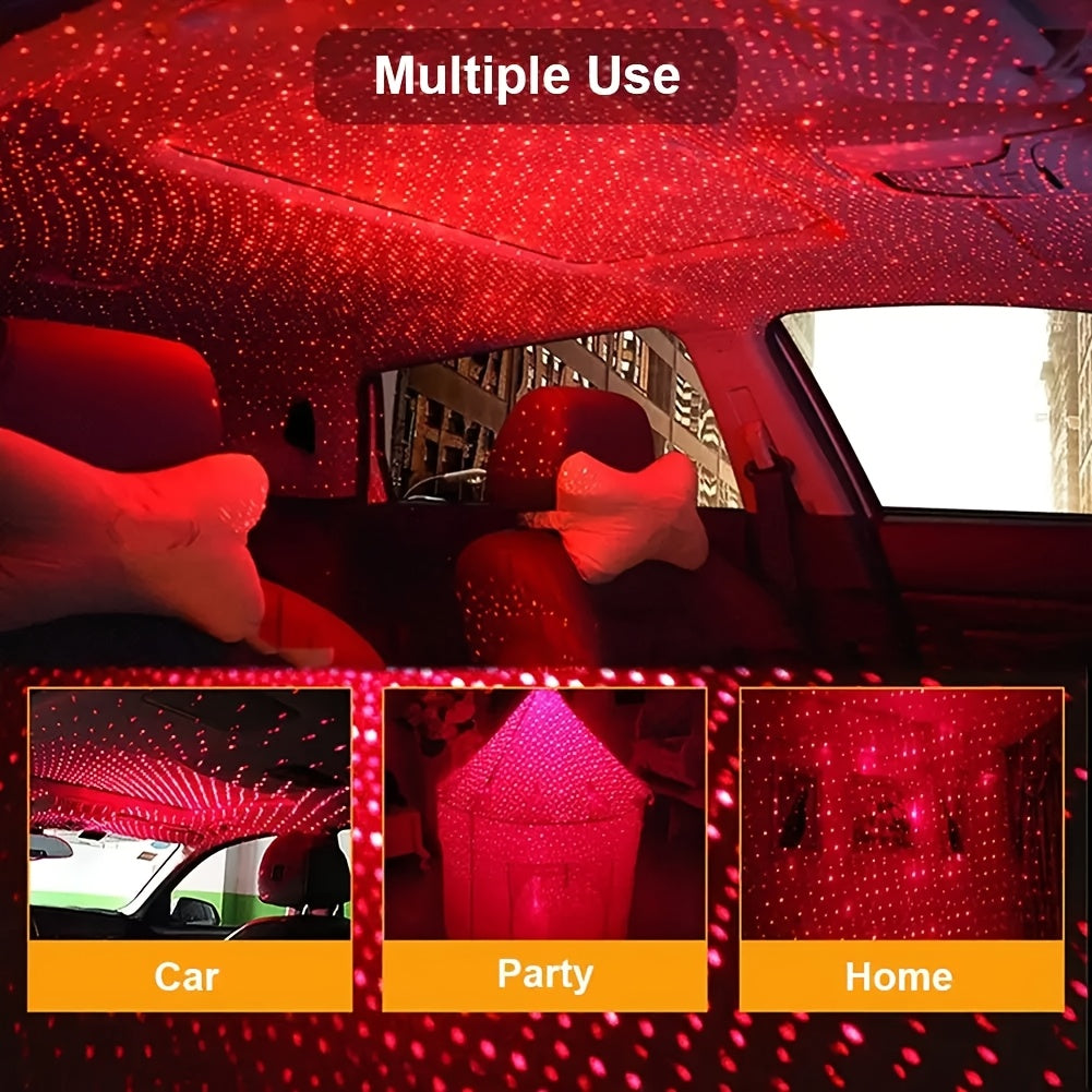 Car star light USB Interio light atmosphere light for indoor and outdoor projection in car.