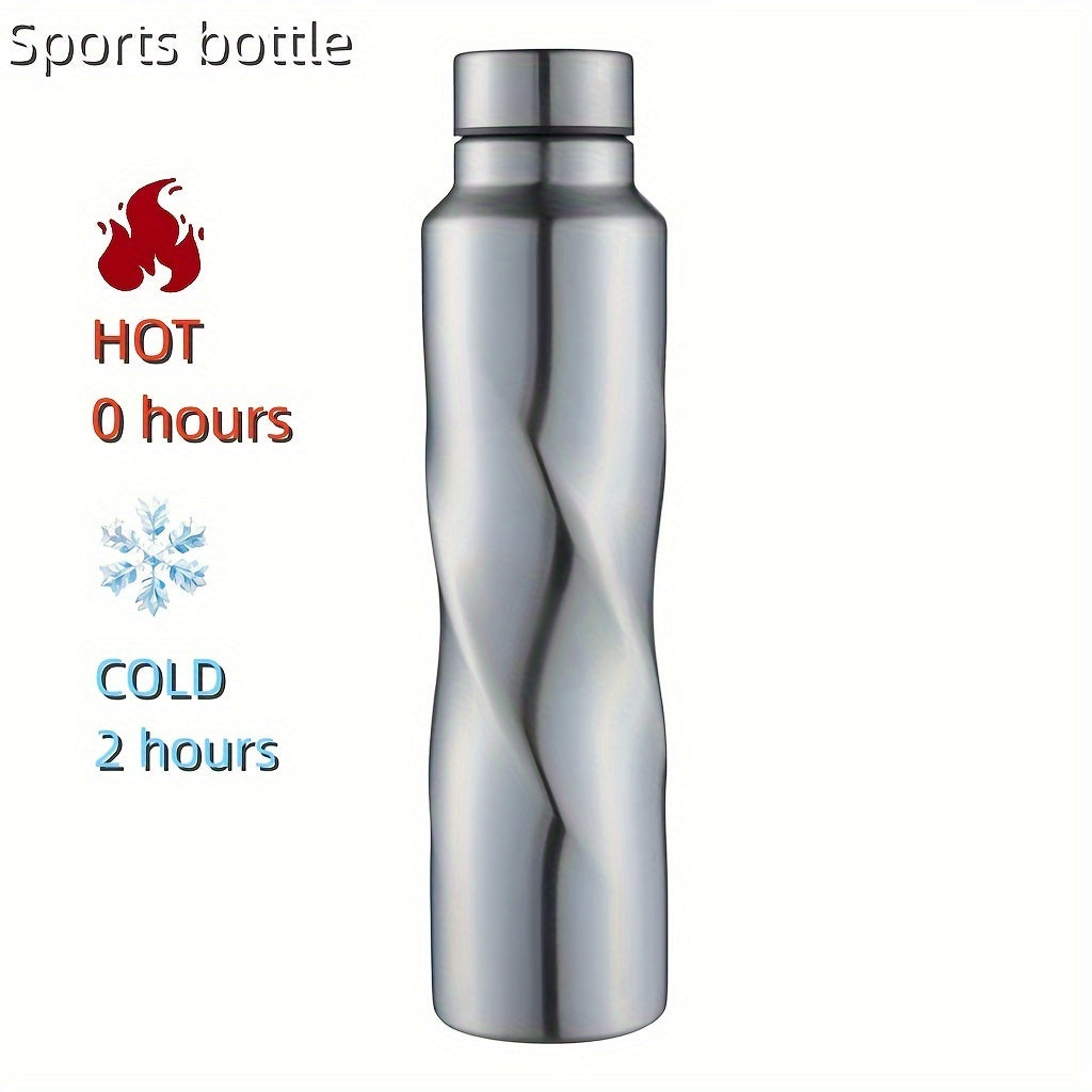 1000ML Stainless Steel Water Bottle - Large Capacity Sports Flask, Lightweight, PVC Free, Hand Wash Only, No Insulation