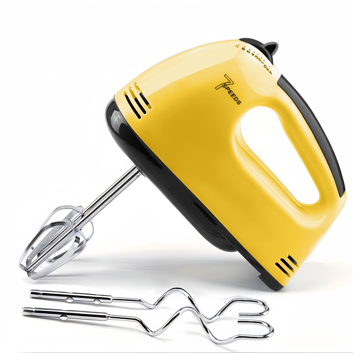 1 Electric Handheld Mixer with 7 Speeds - Perfect for Mixing Eggs in Kitchen Bowls