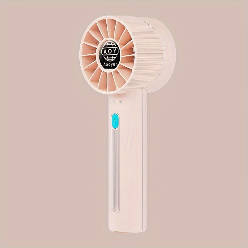 The HOTU Portable Handheld Fan is a compact and powerful mini personal fan with 4 different wind speeds. It features a USB rechargeable 2600mAh battery for convenient power on the go. The fan is made of polished plastic and has a wearable design, making