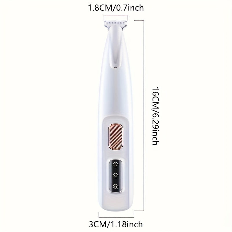 Pet grooming clippers with LED light, low noise, and long battery life support.