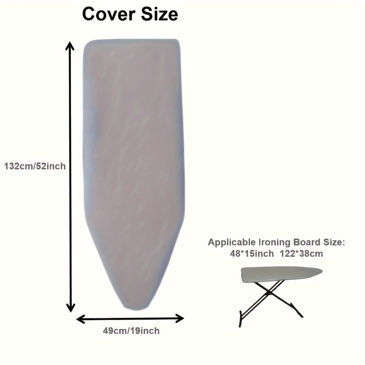 Upgrade your ironing experience with the 1pc Premium Thickened Ironing Board Cover. This universal fit cover is made from four layers of durable paper, ensuring long-lasting quality. The heat-retaining steam-reflective surface not only speeds up ironing