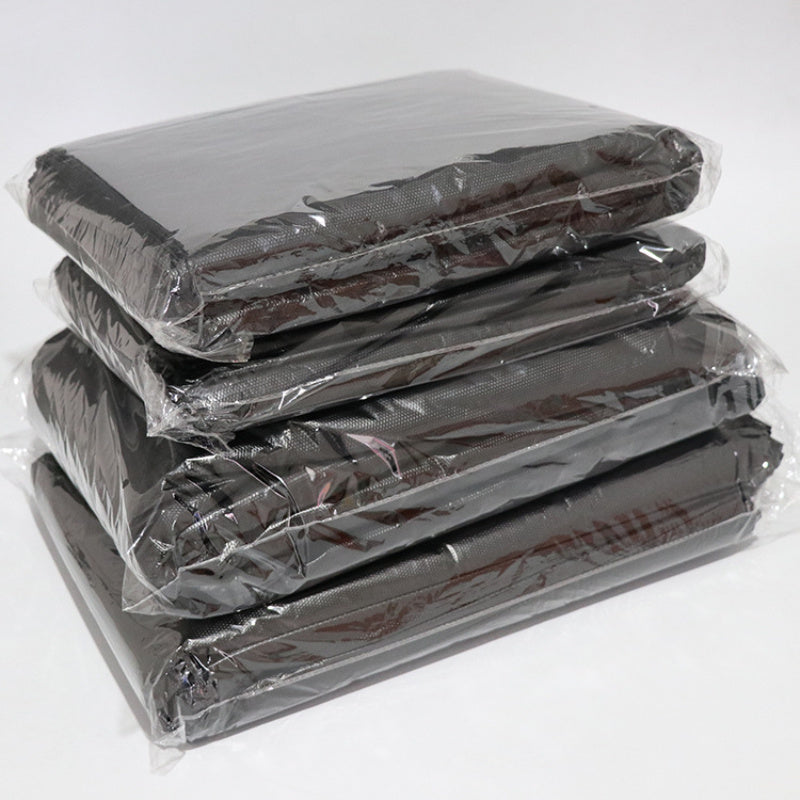 Thick black large garbage bag with a flat mouth, ideal for use at hotel, courtyard, home, or garden.