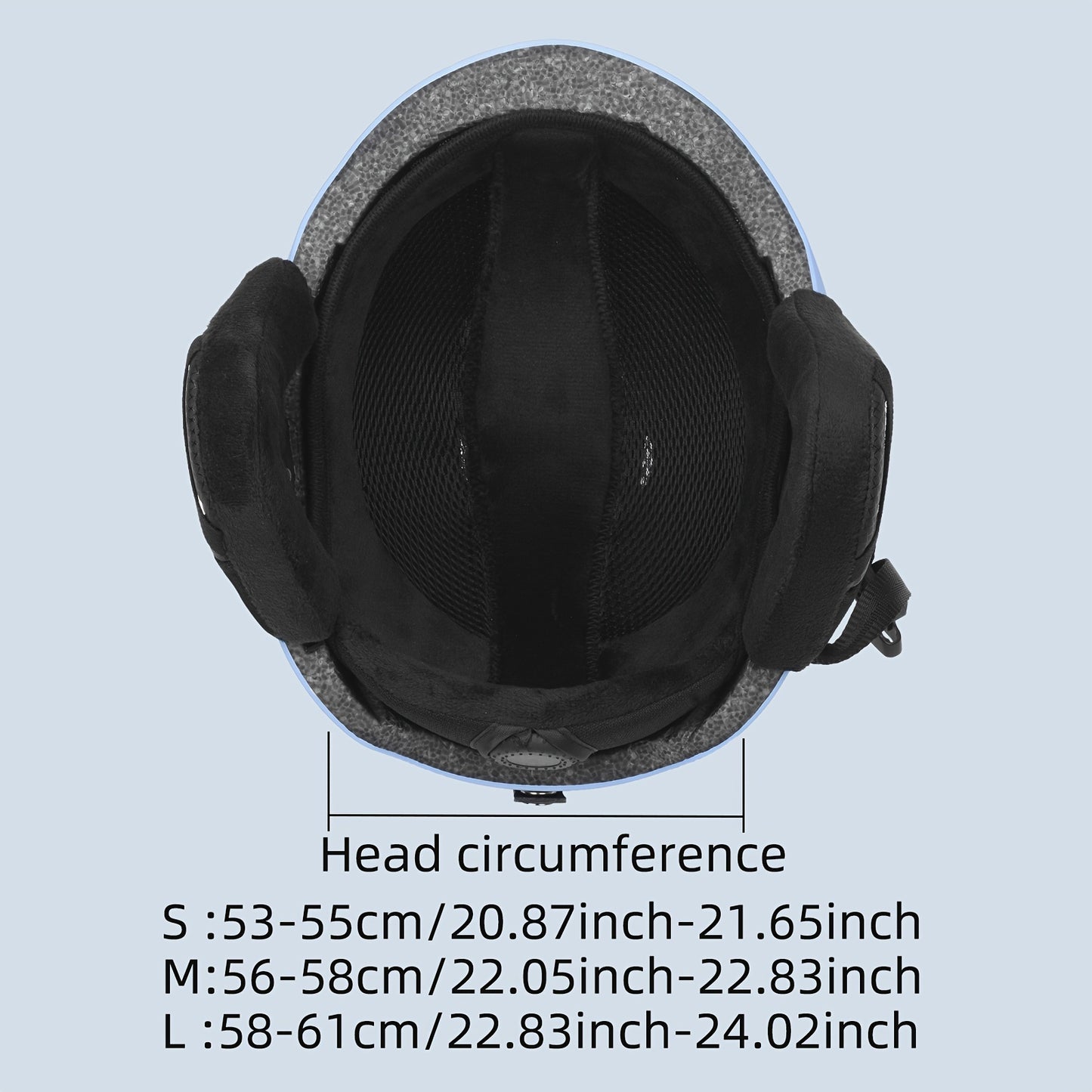 JetBlaze ski helmet with adjustable fit, shock-absorbing shell, and removable ear pads.