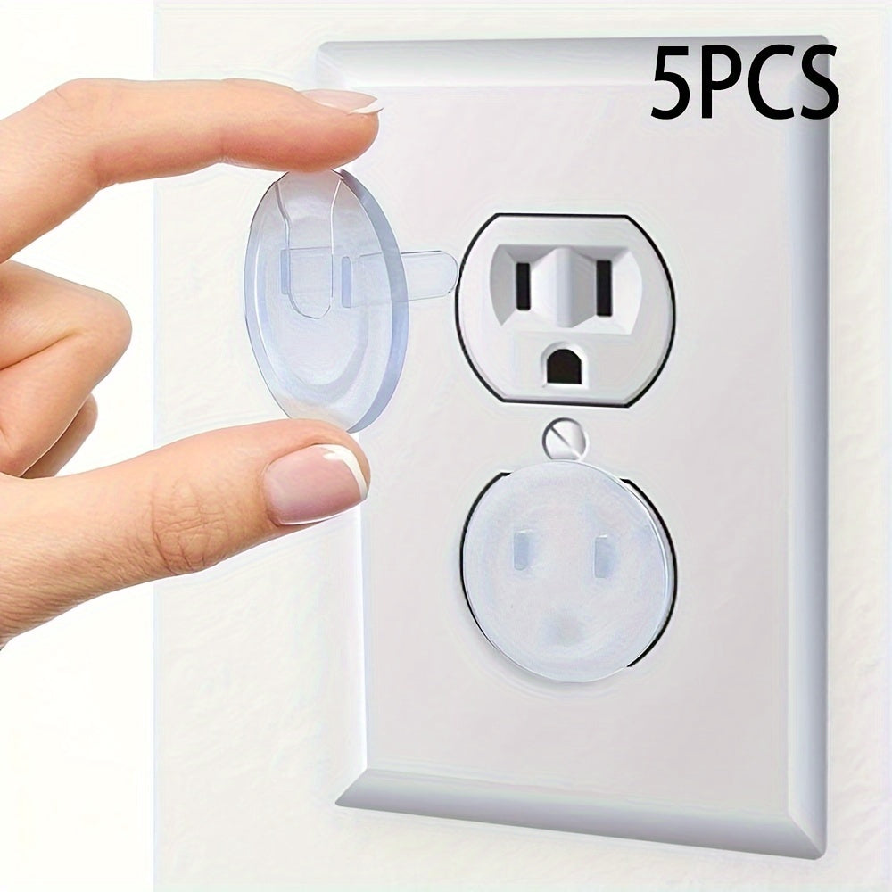 Protective covers for electrical outlets designed for children - see-through, secure, and fashionable for outlets with three holes - ideal for enhancing your Christmas, Halloween, or Thanksgiving décor.