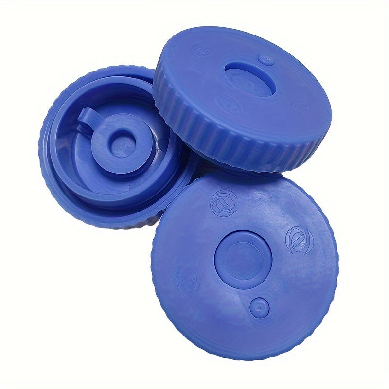 Pack of 3 Universal Silicone Water Bottle Caps, Leak-Proof Lid for Water Dispenser, Reusable, Food-Safe, and Dust-Preventing Seal for Containers ranging from 18.93 L to 189.27 L.