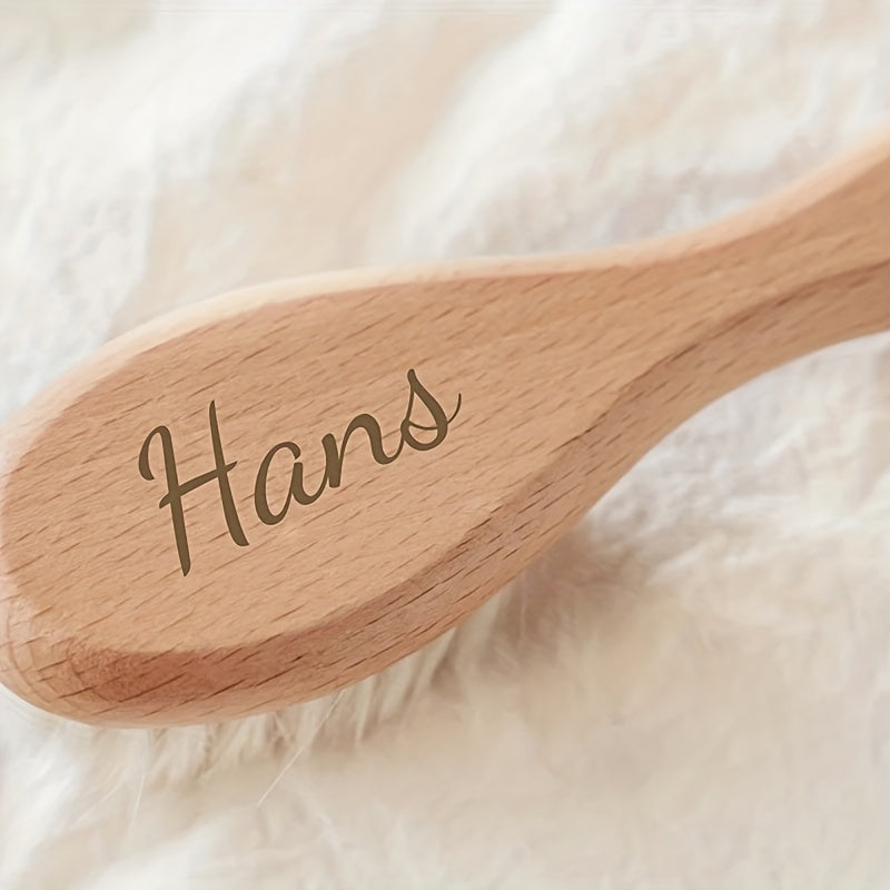 Custom Engraved Baby Hair Brush | Shower Gift for Newborns | Personalized Baby Brush Keepsake | Thoughtful Presents for New Parents | Ideal Gift for Baby Boys or Girls | Perfect for Christmas, Halloween, or Thanksgiving