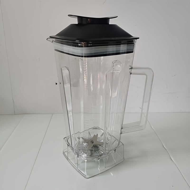 '- "High-Quality 2L Blender Pitcher with Handle, Made from Food-Grade Plastic, Ideal for Making Smoothies, Soups, and Purees. Comes with Spiral Blade and Foam Lid, Compatible with High-Speed Blender Base