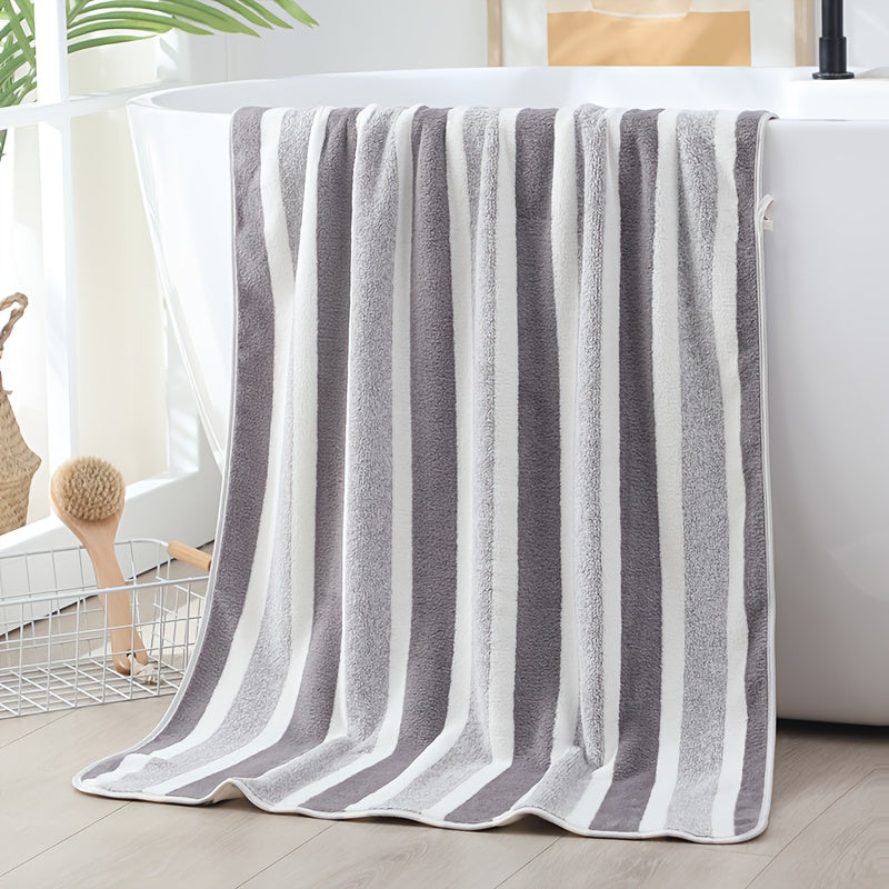 1/2 pack of 68.58 x 137.16 cm microfiber bath towel set. Ultra soft, highly absorbent, lightweight, and quick drying. Perfect for body, sport, yoga, spa, and fitness.