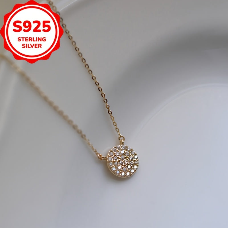 A Stunning Wannian S925 Silver French Romantic Starry Sky Clavicle Chain Necklace for Women, with a Japanese Korean Style that is Simple, Versatile, and Classic. This Necklace exudes Fashionable Temperament and Light Luxury.