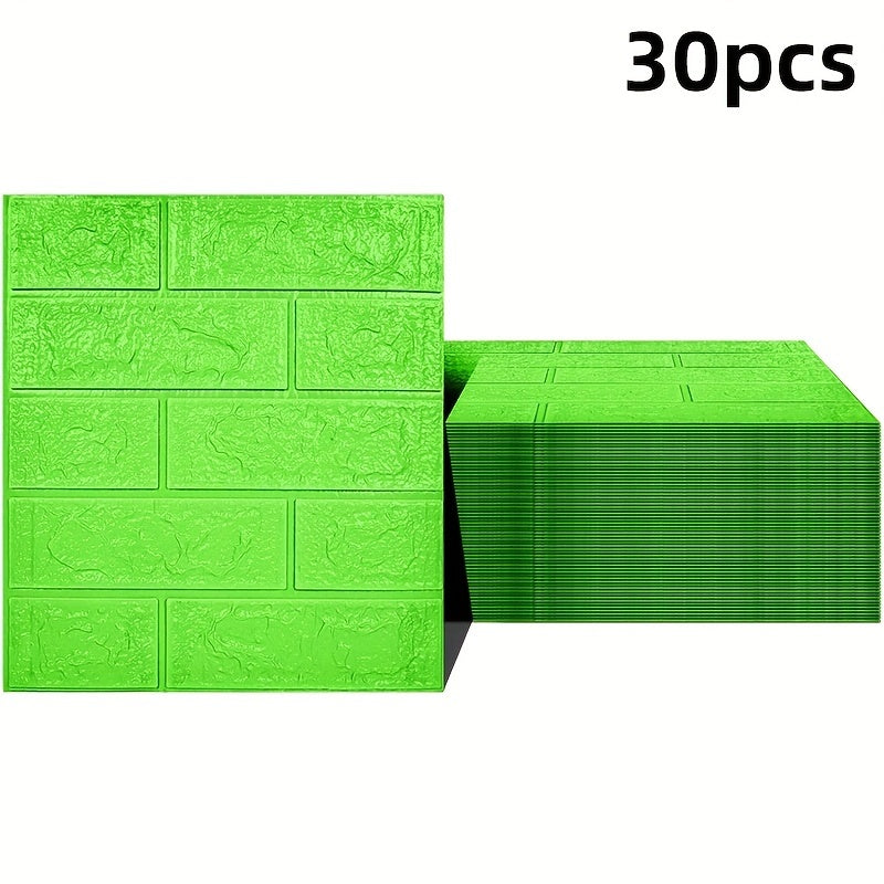 Avoid purchasing excessive quantity of 30pcs 3D Brick Wall Stickers to prevent damage during transportation.