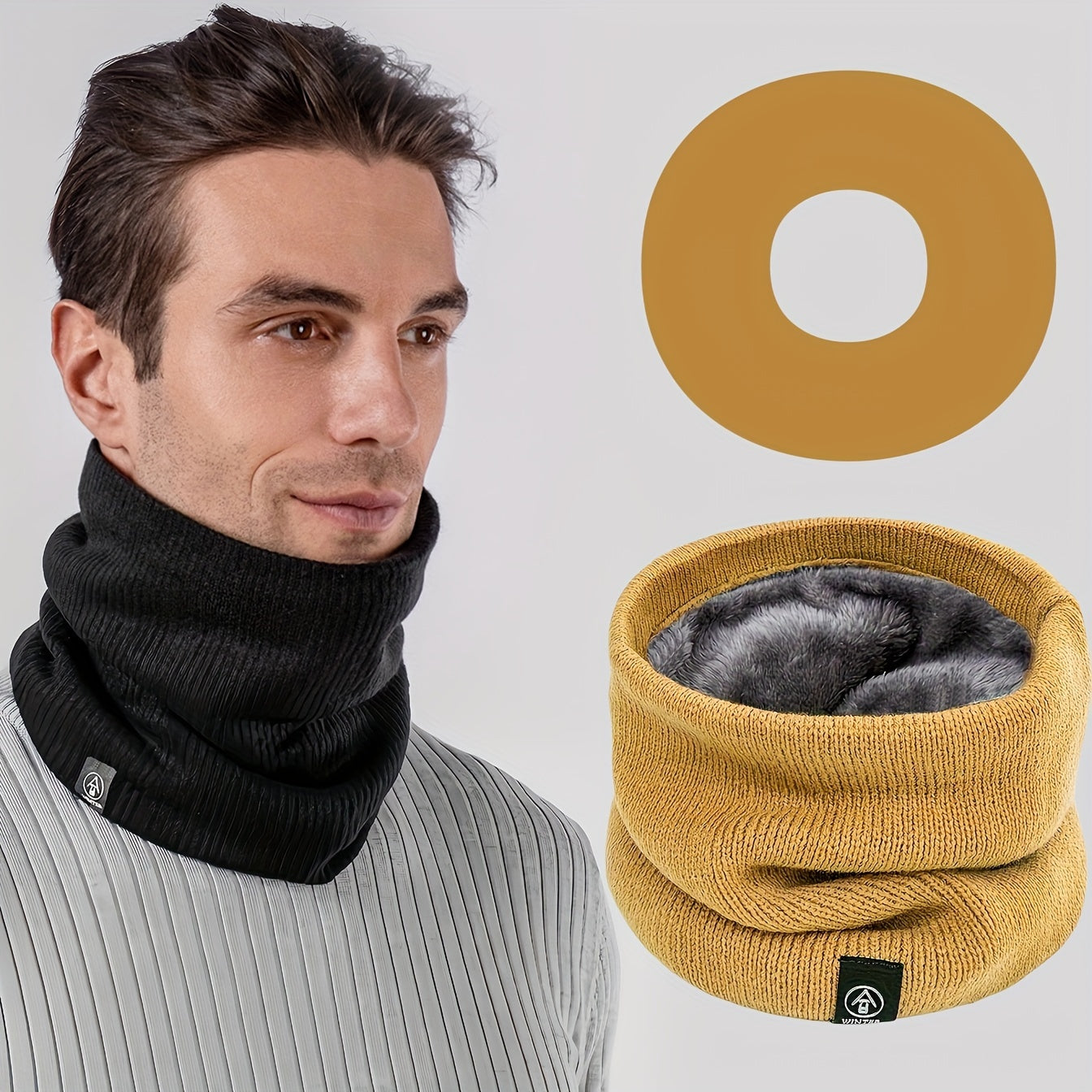 Stay warm and cozy this winter with our versatile Winter Neck Gaiter. This thickened and fleece-lined scarf is perfect for both men and women, providing exceptional warmth and comfort. It can also be worn as a cycling mask, knitted pullover fake collar