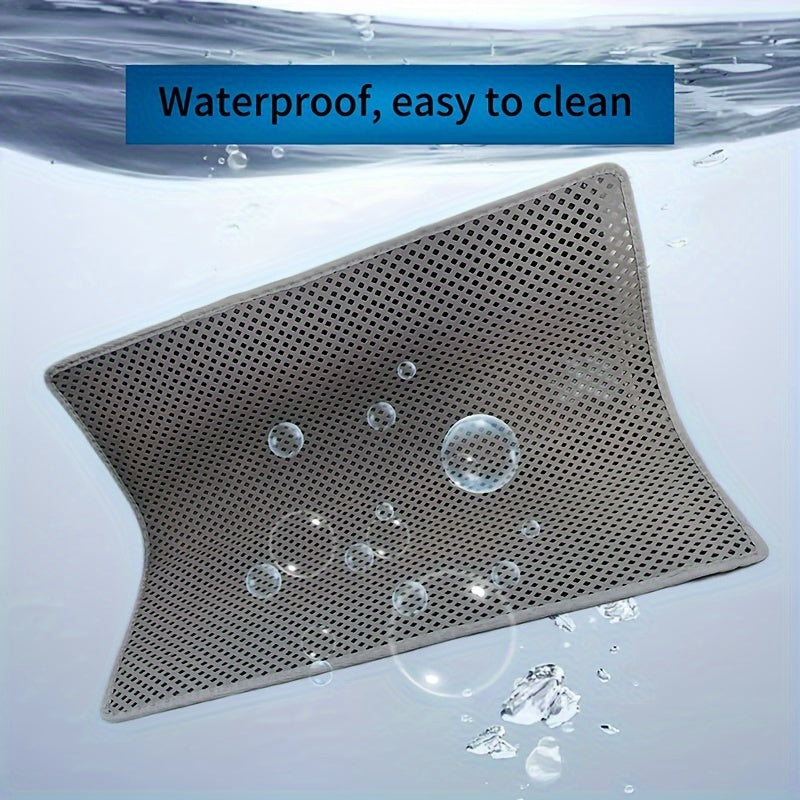 Extra Large EVA Cat Litter Mat with Double-Layer Filtering, Washable, Anti-Splash, Leakproof