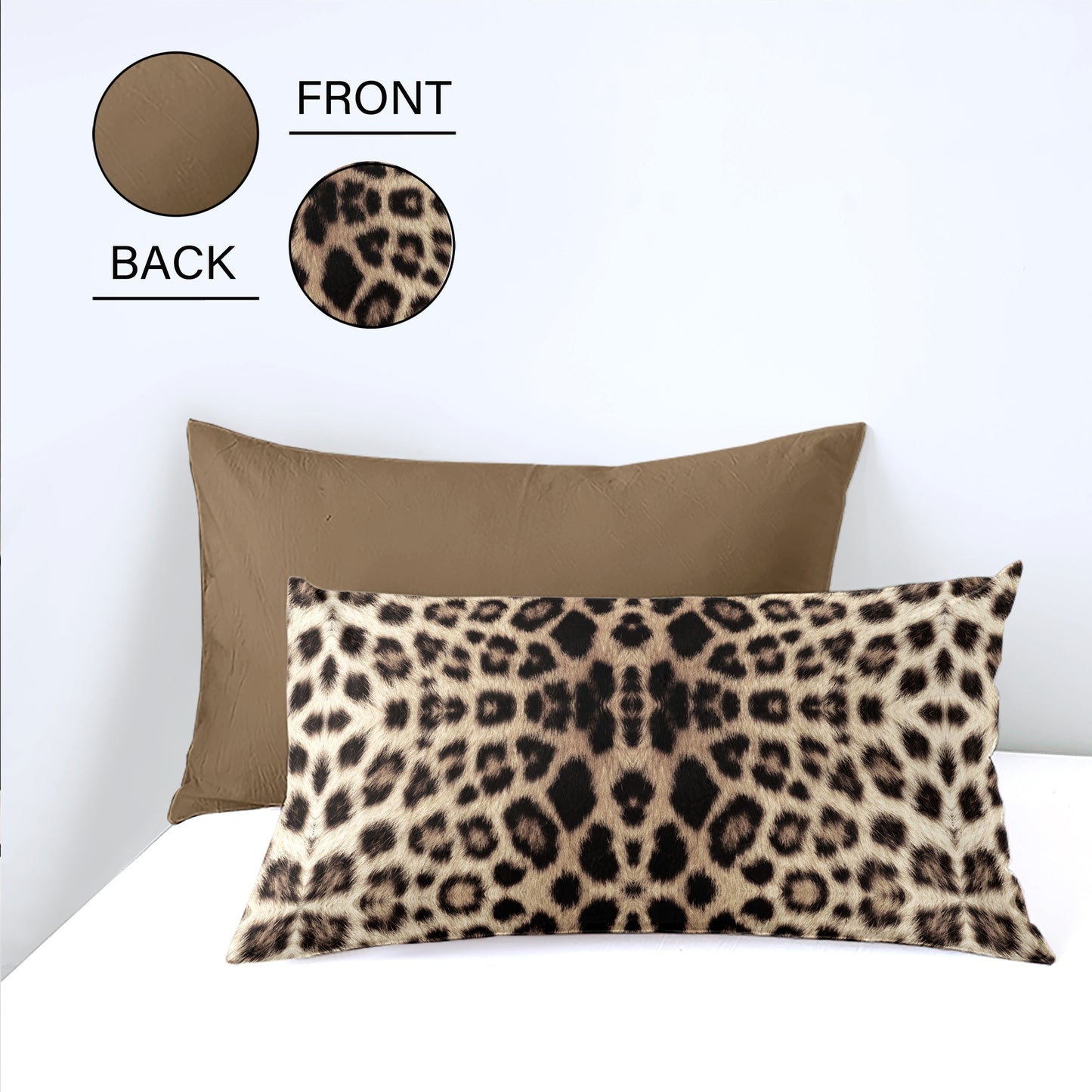 Polyester 3D Digital Printing Quilt Cover Set including 1 quilt cover and 2 pillowcases. Features high-end leopard print pattern, soft and breathable. Ideal for personal use or as a gift