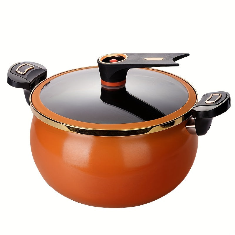 Large capacity soup pot, 26cm/10in, for cooking and stewing, can be used with gas and induction cookers.