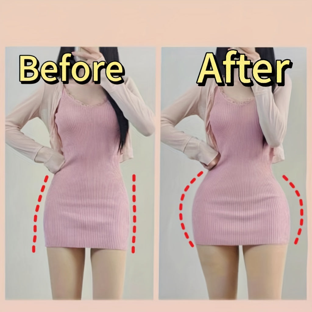 Silicone pads enhance hips for fuller shape and support.