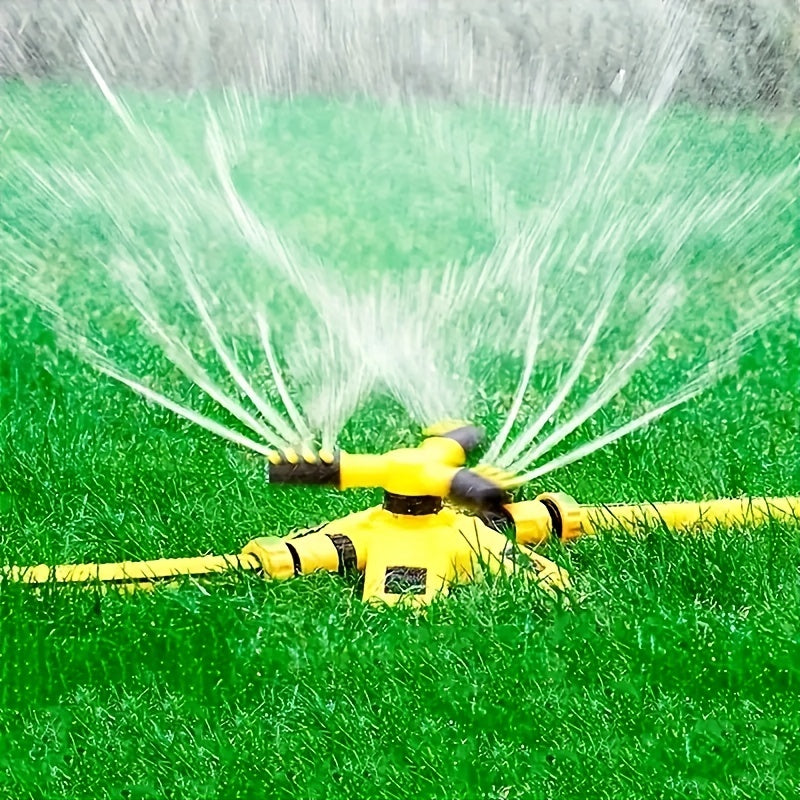 1 Set of 360-Degree Automatic Rotating Sprinkler with Nursery and Lawn Irrigation.