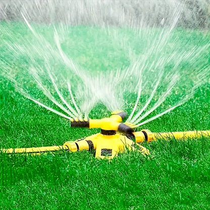 1 Set of 360-Degree Automatic Rotating Sprinkler with Nursery and Lawn Irrigation.