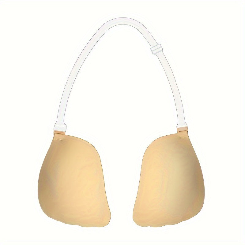 Seamless push-up invisible adhesive bra and breast lift pasties for women's lingerie.