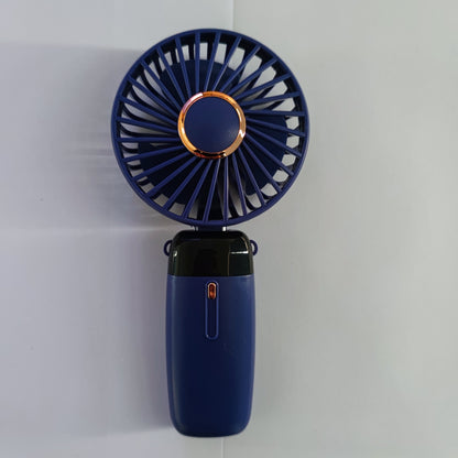 1 шт. USB Handheld Fan - Миниатюрный портативный настольный складной вентилятор с цифровым дисплеем. Незаменимая летняя вещь для школы, кемпинга на открытом воздухе, пикника, офиса и путешествий.