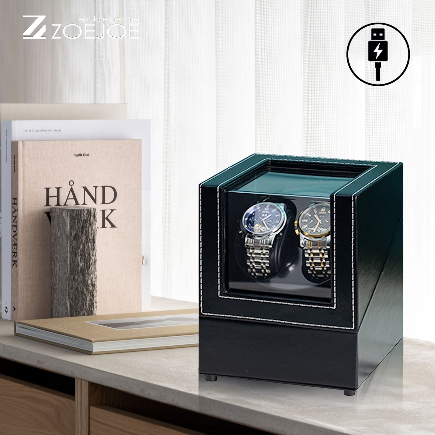 Ideal choice for gifts, this black PU/carbon fiber watch winder box is suitable for both men's and women's automatic watches. The single/double design ensures an organized storage and elegant display of your timepieces.