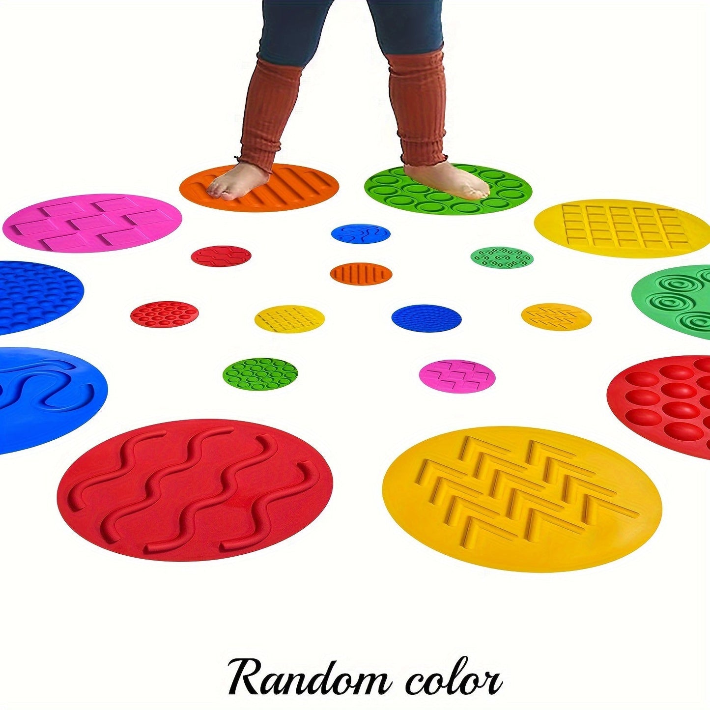 Silicone Sensory Play Mat for Children - Waterproof, Non-Toxic Floor Mat with Massage and Educational Features for Early Learning and Fun Crawling Activities