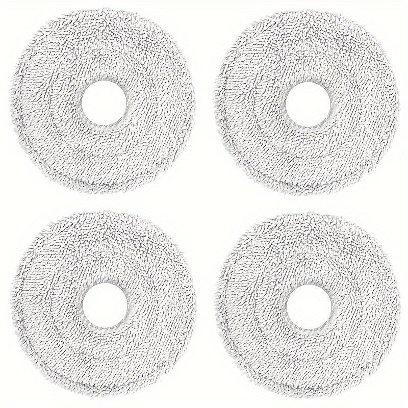 Get 4 high-quality microfiber mop pads that are super absorbent and compatible with Dreame Robot Vacuums such as L10s Pro, X30, X40, and more. These pads are washable and reusable, making them a great addition to your floor cleaning accessories. They are