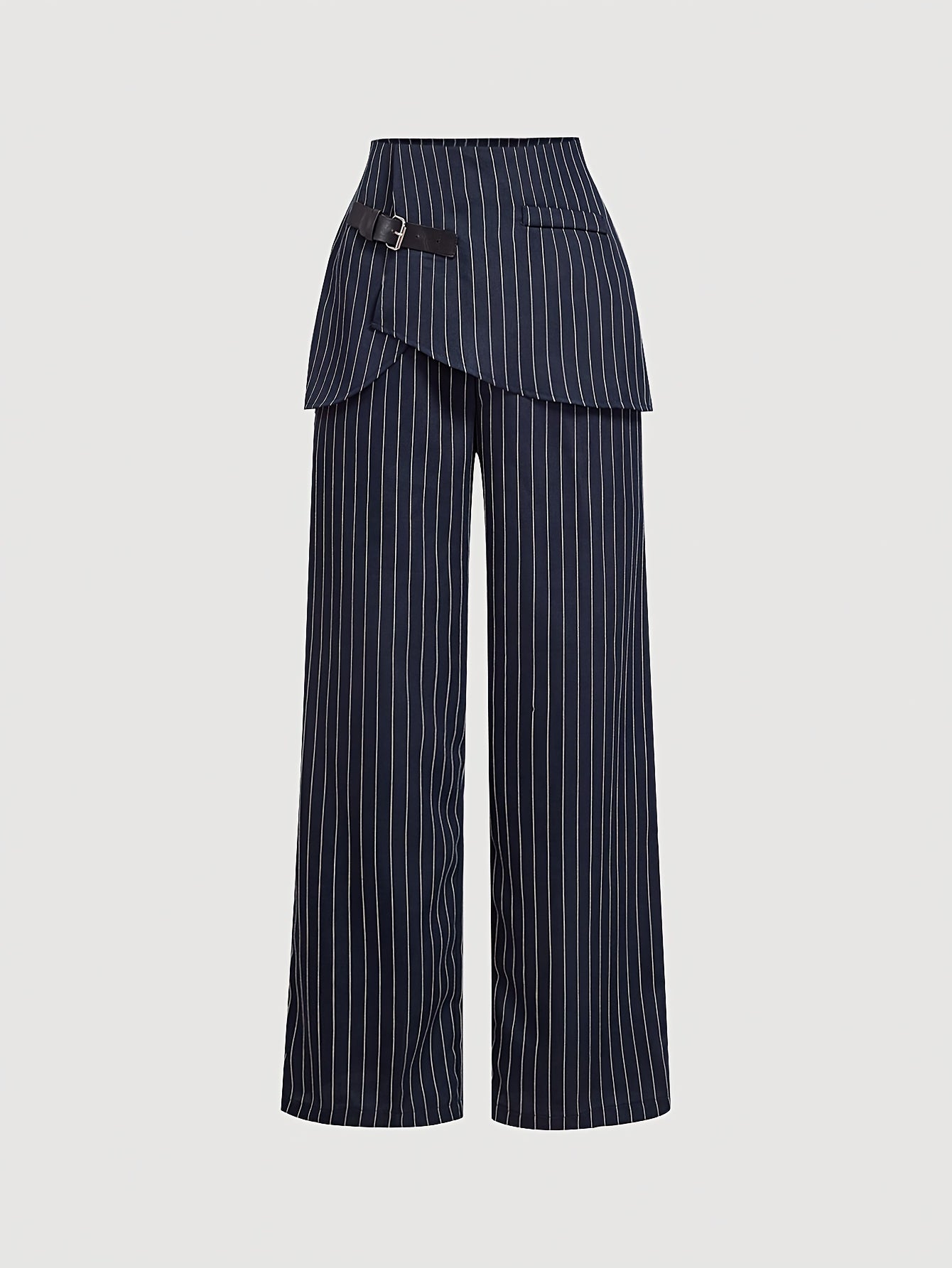 Women's casual striped culottes made of 97% polyester and 3% spandex, featuring pockets and wide legs for all-season wear.