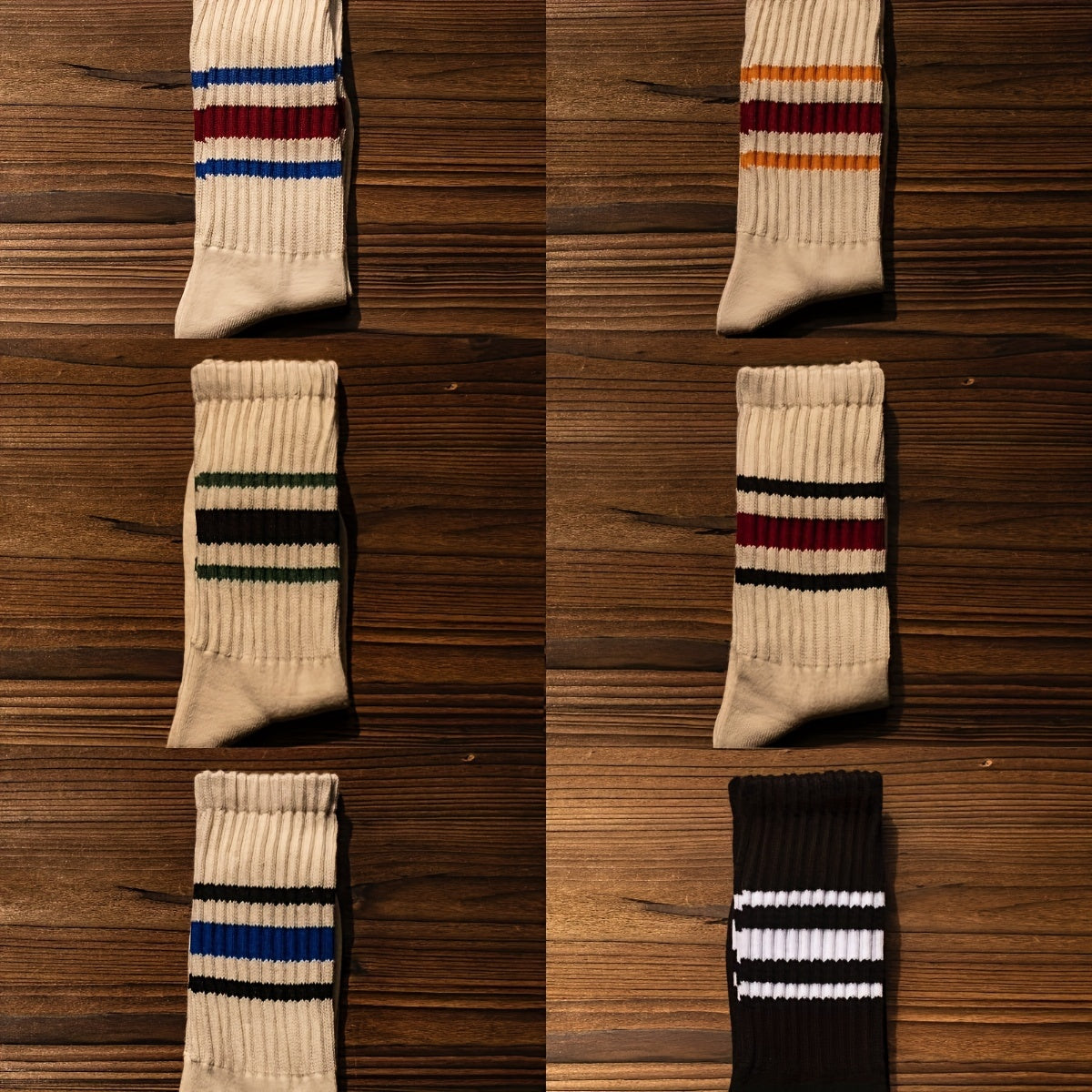 Men's and women's college style retro socks, breathable and thick, suitable for all seasons.