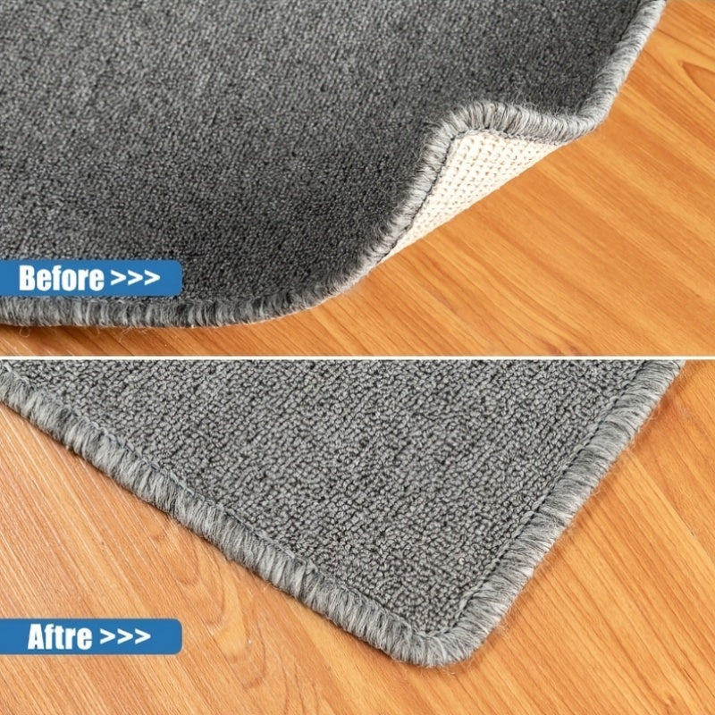 Carpet Anti-Slip Mats available in sets of 8, 16, 32, or 40 pieces. These Washable Non-Slip Pads are designed for hardwood floors to prevent slipping.