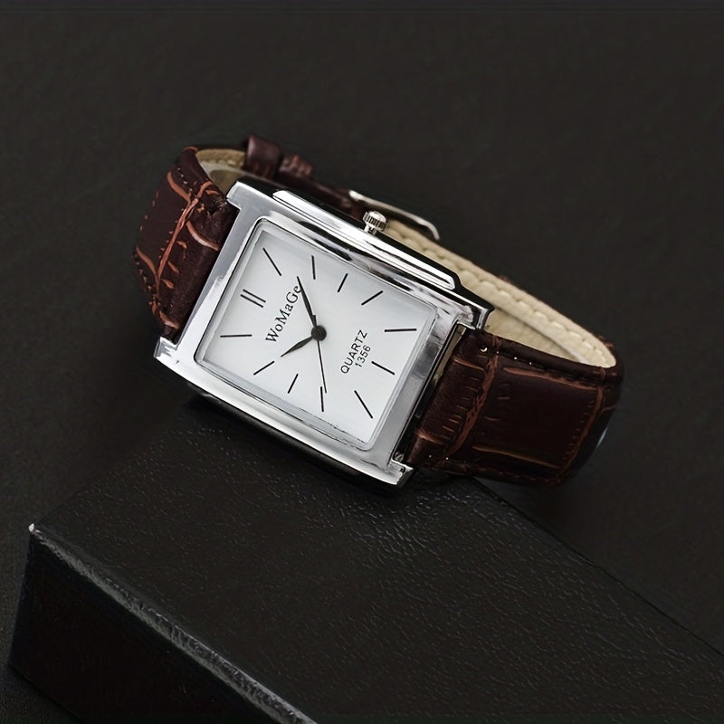 Holiday Gift: Men's Square Strap Watch Fashion