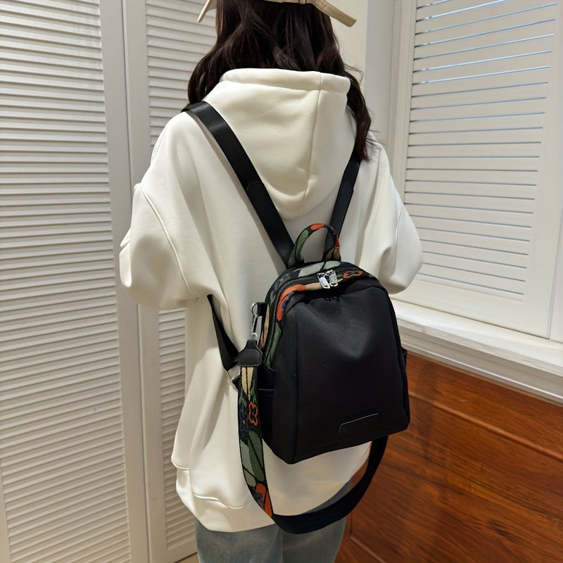 Simple Solid Color Small Backpack, Perfect for Daily Use Women's Commute